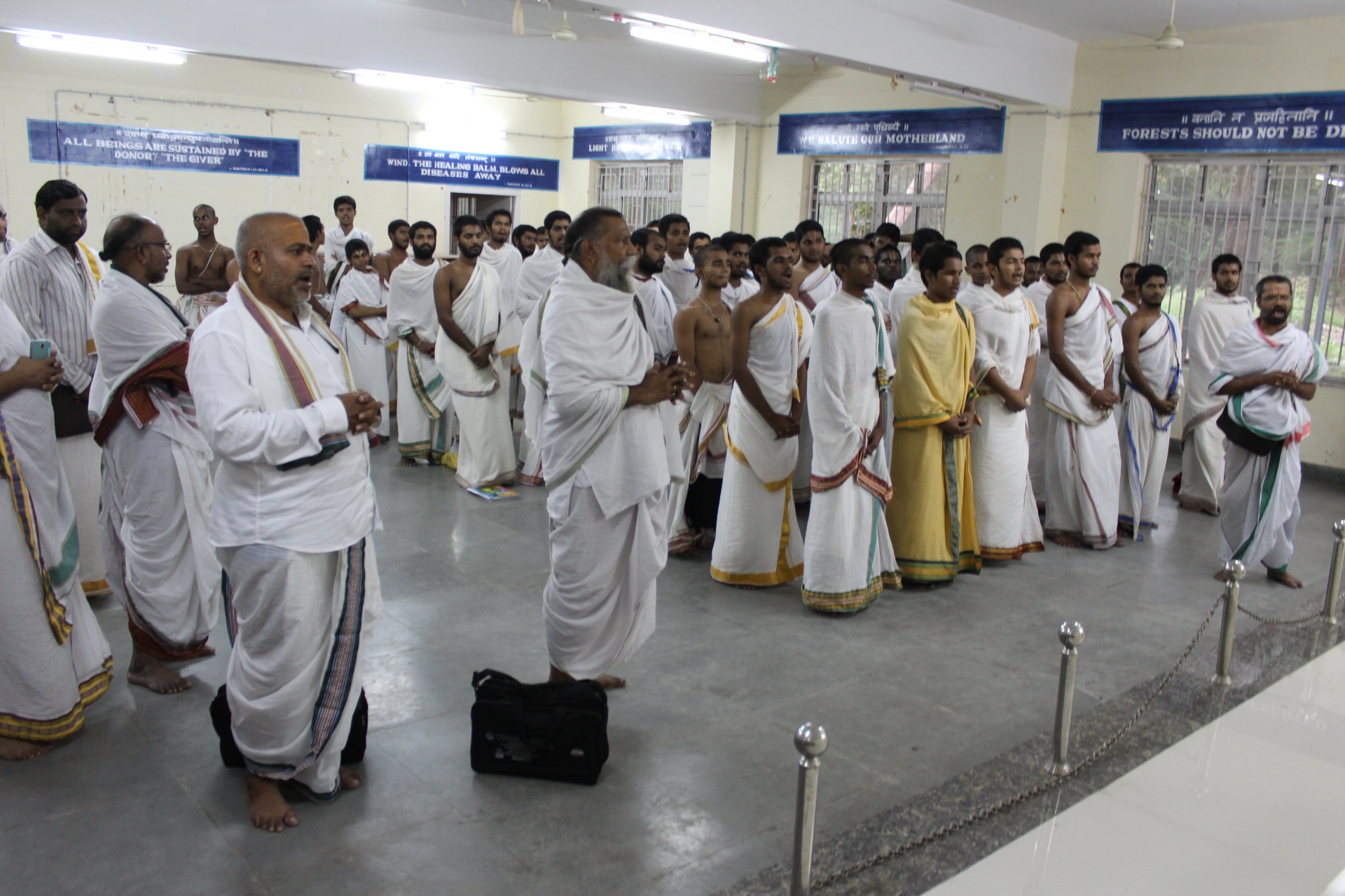 govindananda Saraswati Swamiji visit to tirupati sanskrit university 